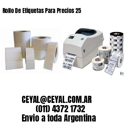 Rollo De Etiquetas Para Precios 25