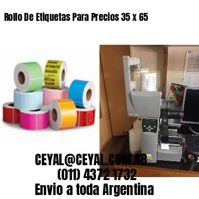 Rollo De Etiquetas Para Precios 35 x 65