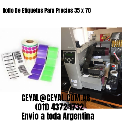 Rollo De Etiquetas Para Precios 35 x 70