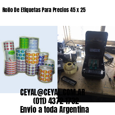 Rollo De Etiquetas Para Precios 45 x 25
