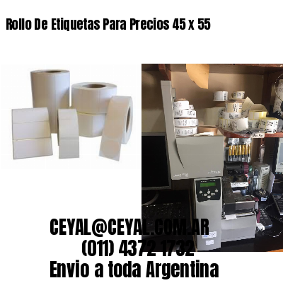 Rollo De Etiquetas Para Precios 45 x 55