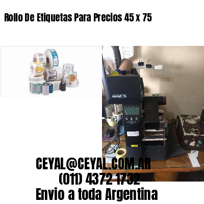 Rollo De Etiquetas Para Precios 45 x 75