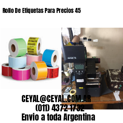 Rollo De Etiquetas Para Precios 45