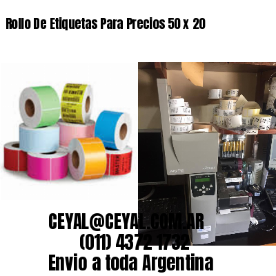 Rollo De Etiquetas Para Precios 50 x 20