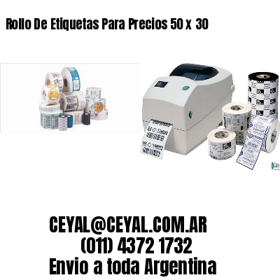 Rollo De Etiquetas Para Precios 50 x 30