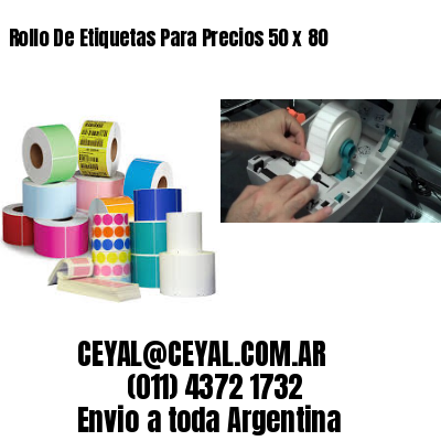 Rollo De Etiquetas Para Precios 50 x 80