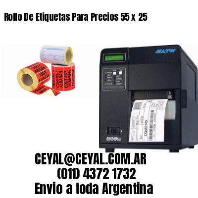 Rollo De Etiquetas Para Precios 55 x 25