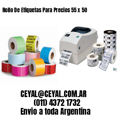 Rollo De Etiquetas Para Precios 55 x 50