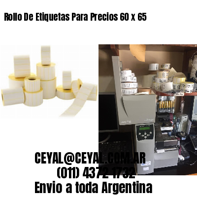 Rollo De Etiquetas Para Precios 60 x 65