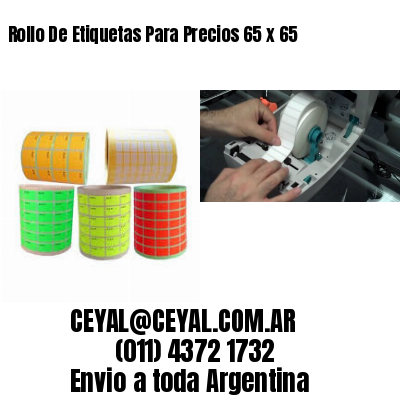 Rollo De Etiquetas Para Precios 65 x 65