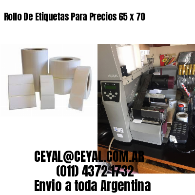 Rollo De Etiquetas Para Precios 65 x 70