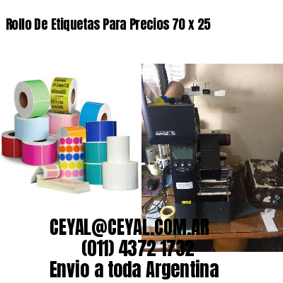 Rollo De Etiquetas Para Precios 70 x 25