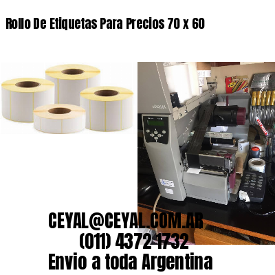 Rollo De Etiquetas Para Precios 70 x 60