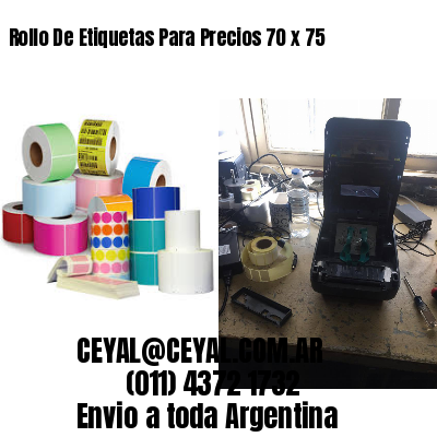 Rollo De Etiquetas Para Precios 70 x 75