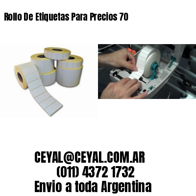 Rollo De Etiquetas Para Precios 70