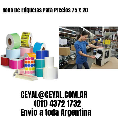 Rollo De Etiquetas Para Precios 75 x 20