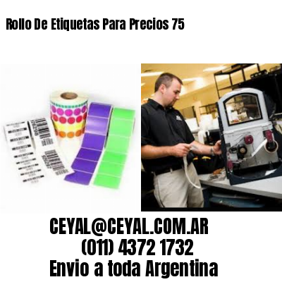 Rollo De Etiquetas Para Precios 75