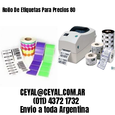 Rollo De Etiquetas Para Precios 80