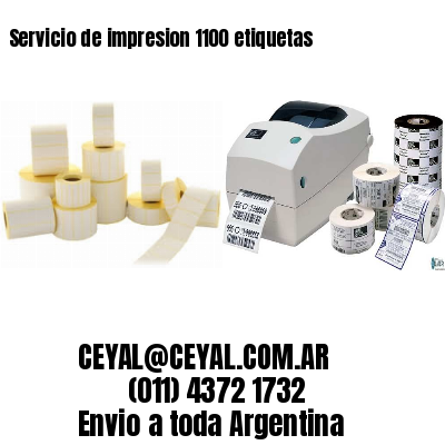 Servicio de impresion 1100 etiquetas