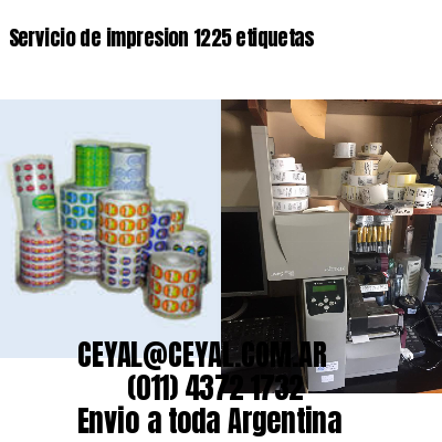 Servicio de impresion 1225 etiquetas