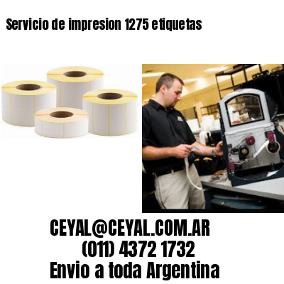 Servicio de impresion 1275 etiquetas