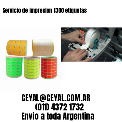 Servicio de impresion 1300 etiquetas