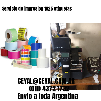 Servicio de impresion 1825 etiquetas