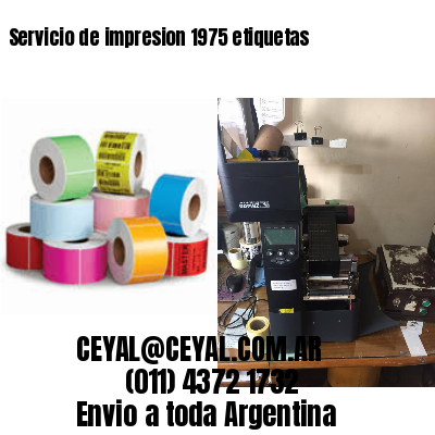 Servicio de impresion 1975 etiquetas