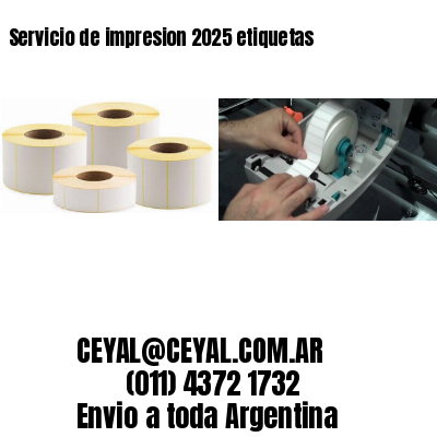 Servicio de impresion 2025 etiquetas
