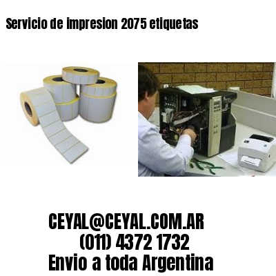 Servicio de impresion 2075 etiquetas