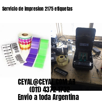 Servicio de impresion 2175 etiquetas