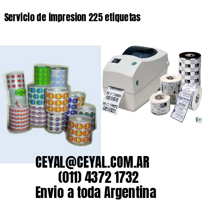 Servicio de impresion 225 etiquetas