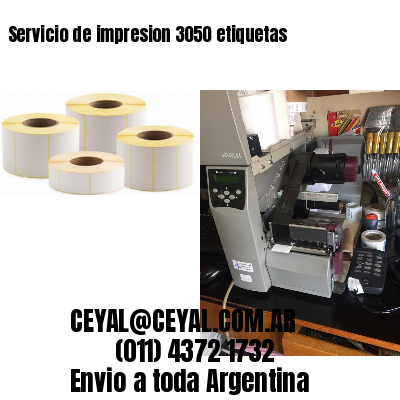 Servicio de impresion 3050 etiquetas