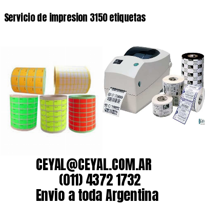 Servicio de impresion 3150 etiquetas
