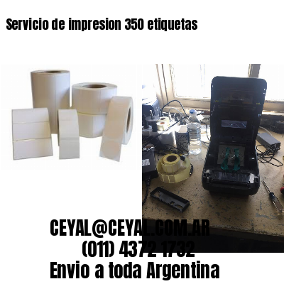 Servicio de impresion 350 etiquetas
