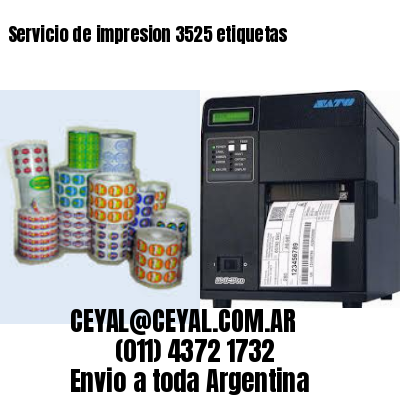 Servicio de impresion 3525 etiquetas