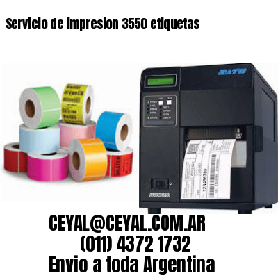 Servicio de impresion 3550 etiquetas