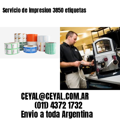 Servicio de impresion 3850 etiquetas