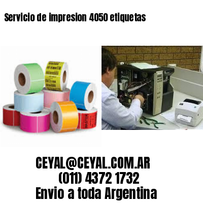 Servicio de impresion 4050 etiquetas