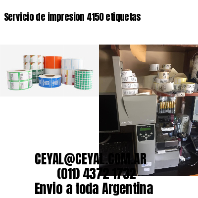 Servicio de impresion 4150 etiquetas