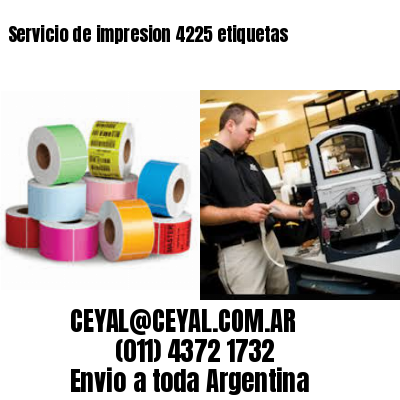 Servicio de impresion 4225 etiquetas