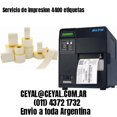 Servicio de impresion 4400 etiquetas