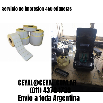 Servicio de impresion 450 etiquetas