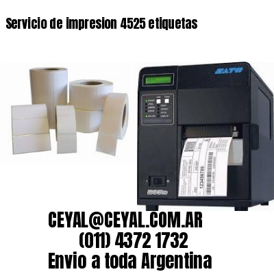 Servicio de impresion 4525 etiquetas