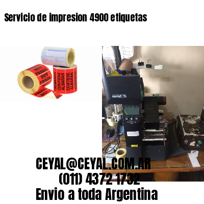 Servicio de impresion 4900 etiquetas
