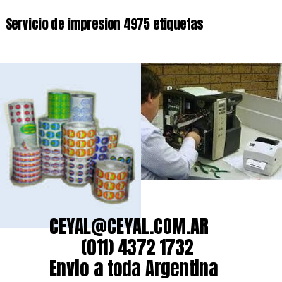 Servicio de impresion 4975 etiquetas