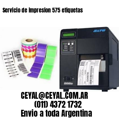 Servicio de impresion 575 etiquetas