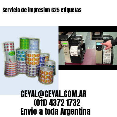 Servicio de impresion 625 etiquetas