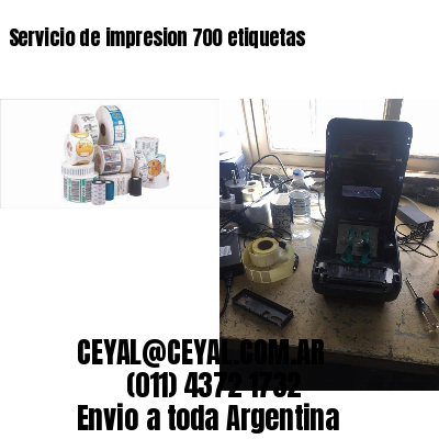 Servicio de impresion 700 etiquetas