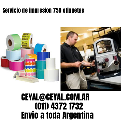 Servicio de impresion 750 etiquetas